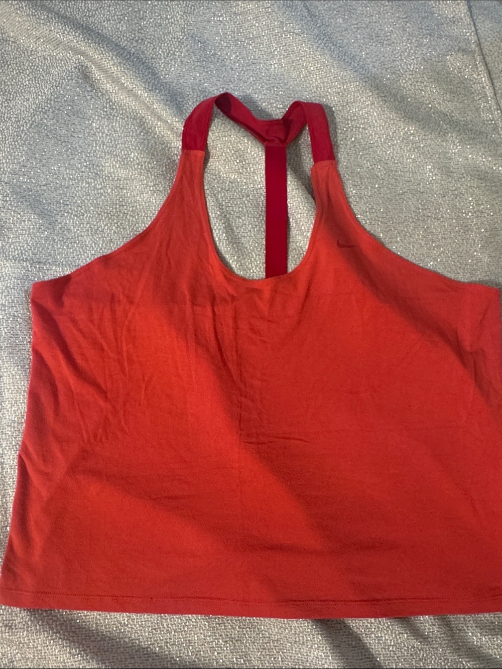 Nike Red Racerback Crop Tank